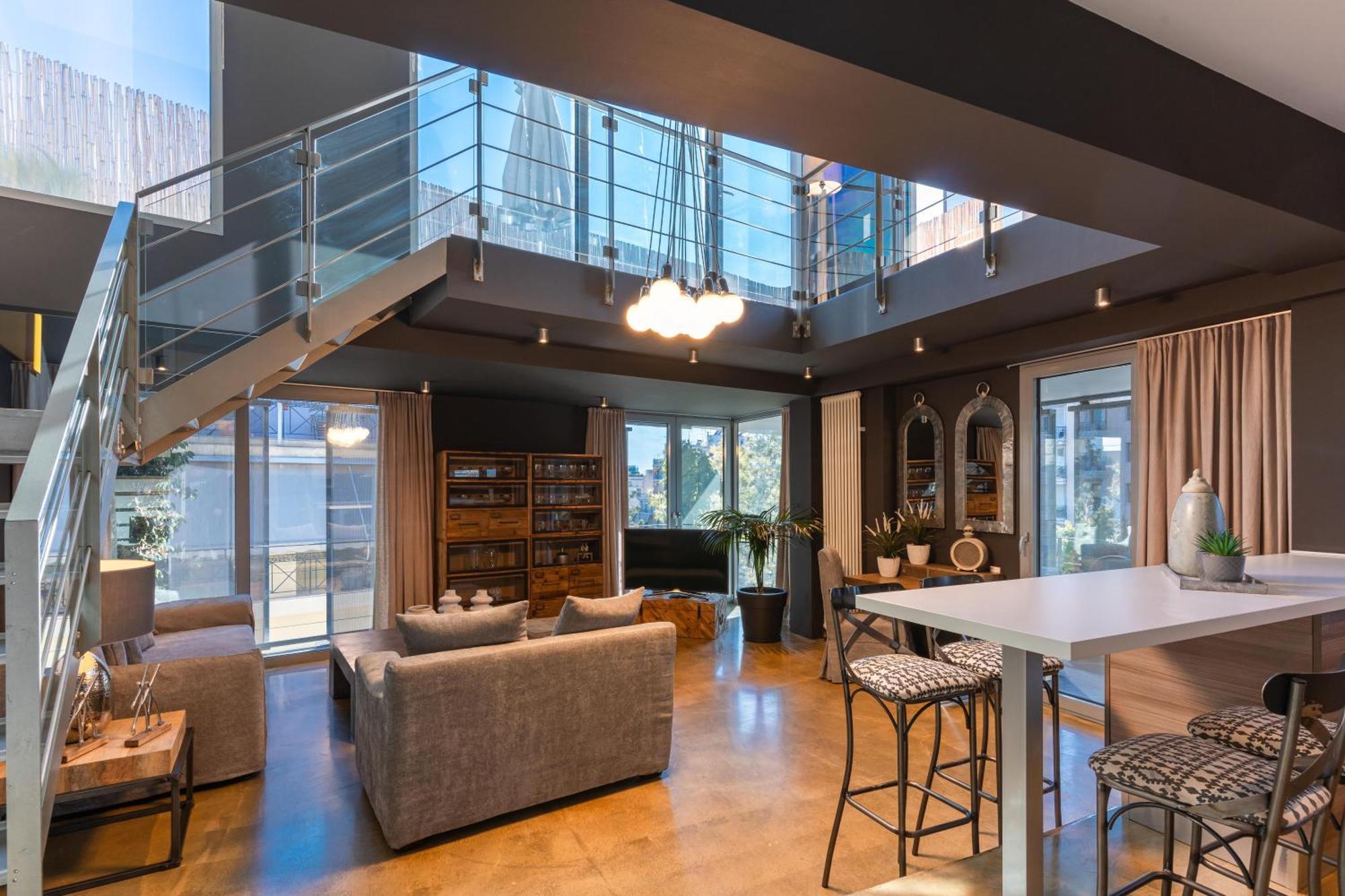 Ma Maison No5 Penthouse Loft, Private Heated Pool, Acropolis View, Ultra High Speed Internet 300 Mbps, Short Walk To Acropolis, Parking Upon Request, 1' From Metro Ateny Zewnętrze zdjęcie